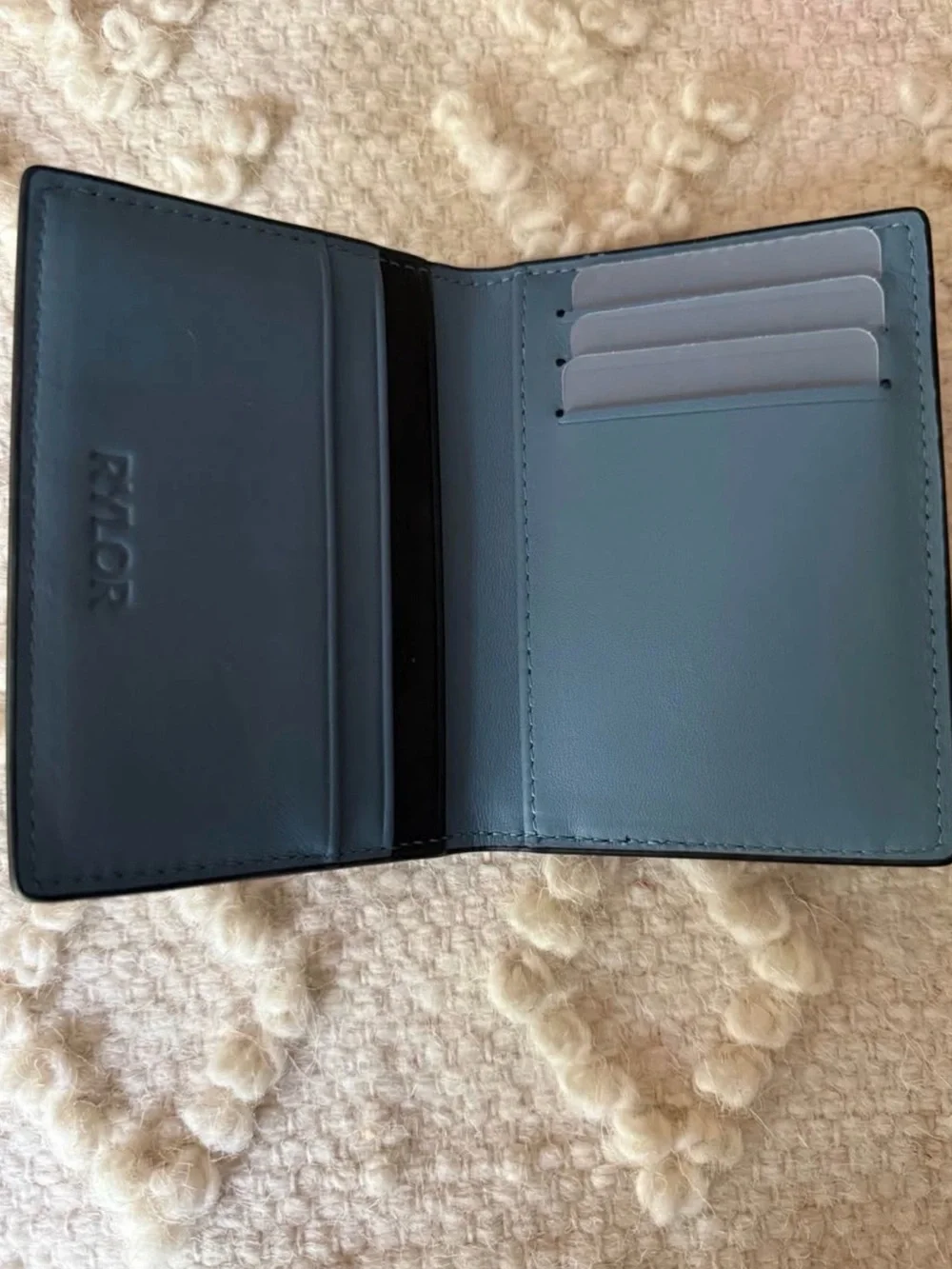 Black & Blue Card Wallet - Men's Accessories